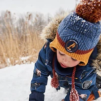 Striped Mountain Knit Hat 2-14