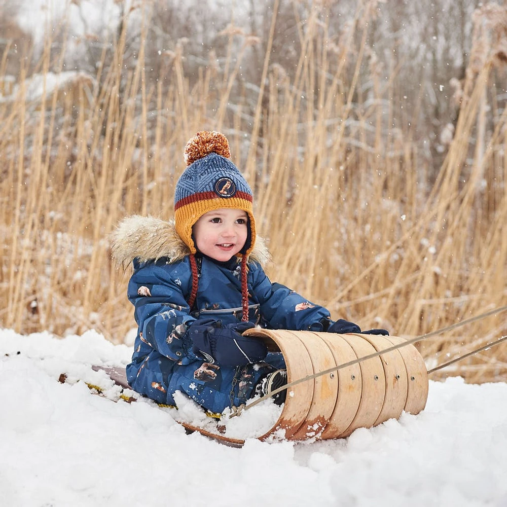 Striped Mountain Knit Hat 2-14