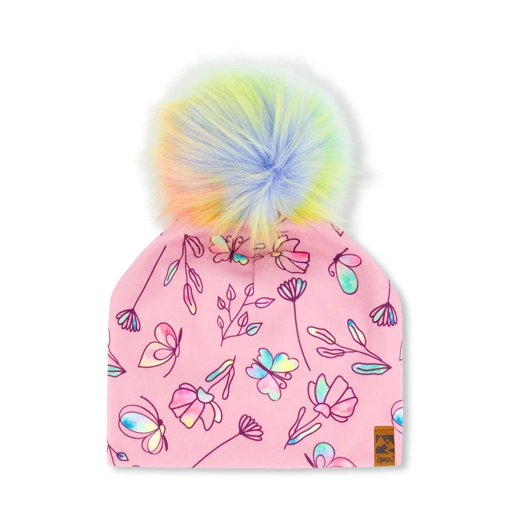 Butterflies Pompom Hat 2-14y