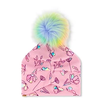 Butterflies Pompom Hat 2-14y