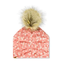 Mini Flowers Pompom Hat 2-14y