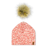 Mini Flowers Pompom Hat 2-14y