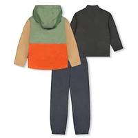 Ensemble Extérieur 3-en-1 Colorblock 7-12ans