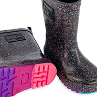 Glitter Rain Boots Sizes 4-3