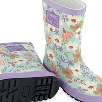 Flowers Rain Boots Sizes 4-3