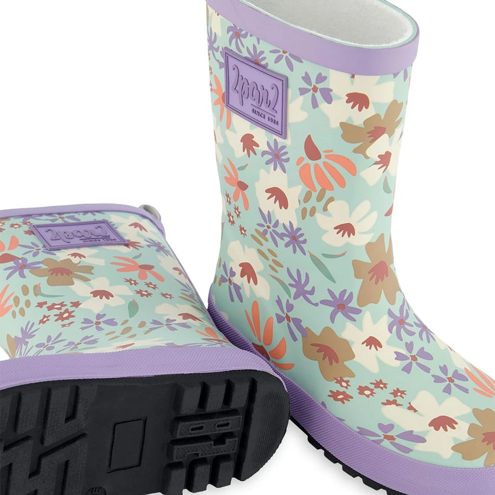 Bottes de Pluie Fleurs Pointures 4-3