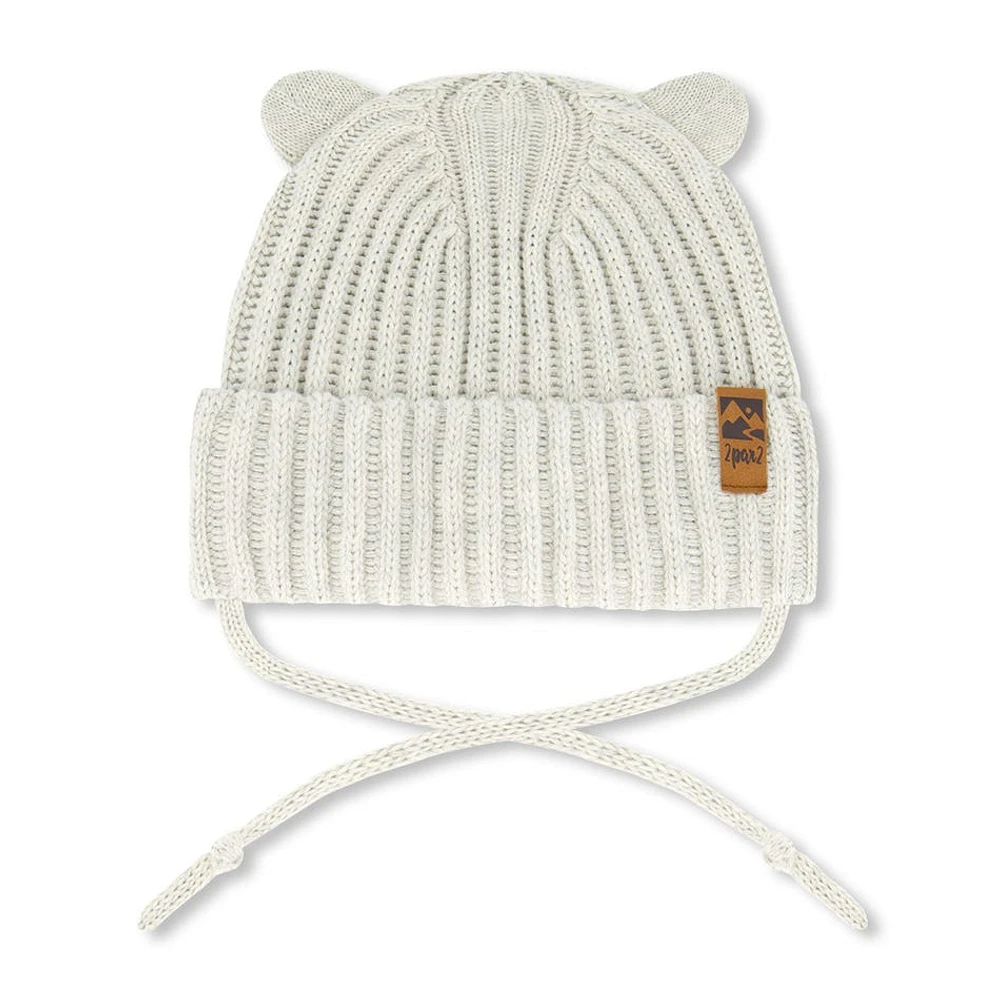 Ivory Knit Hat 6-24m