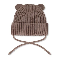 Taupe Knit Hat 6-24m