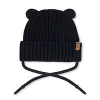 Black Knit Hat 6-24m