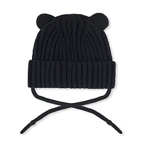 Black Knit Hat 6-24m