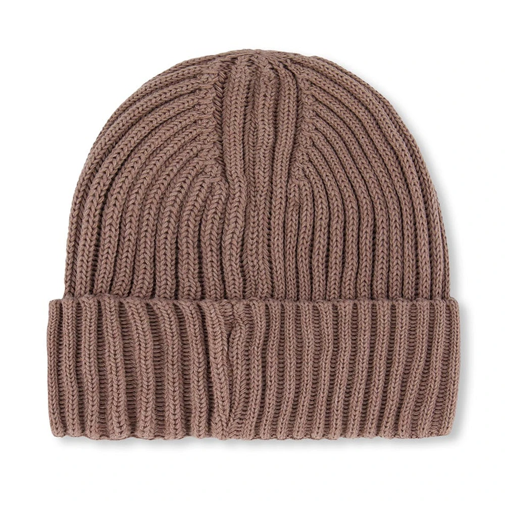 Taupe Knit Hat 2-14y