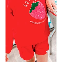 Strawberry Sweatshorts 7-10y