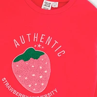 Strawberry Sweatshirt 3-6y