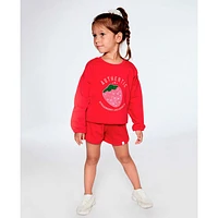 Gilet Ouaté Fraise 3-6ans