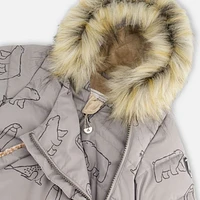 Artic Animal Snowsuit 6-30m