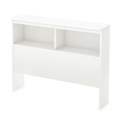Tête de lit bibliothèque pour Lit simple - Libra Blanc solide
