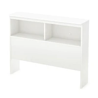 Tête de lit bibliothèque pour Lit simple - Libra Blanc solide