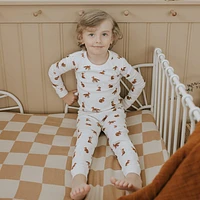 Fox Print Pajama Set 12-24m