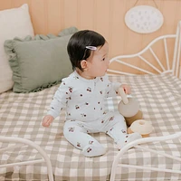 Cranberry Print Sleeper 0-12m