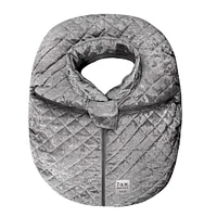 Car Seat Cocoon - Grey Velvet 0-12m