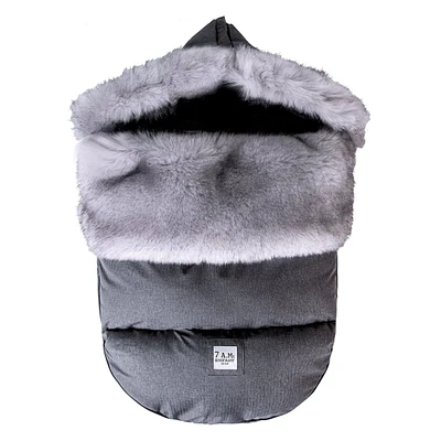 Pod Heather Grey Dark Faux Fur