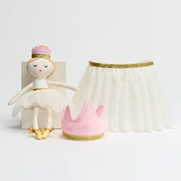 Tutu Set With Crown Headband And Doll 10" - One Size