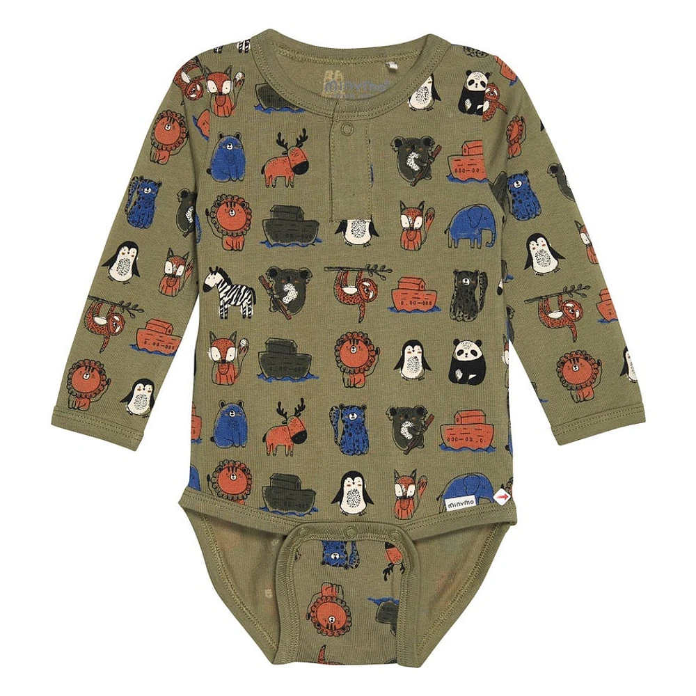 Animal AOP Bodysuit 1-24m