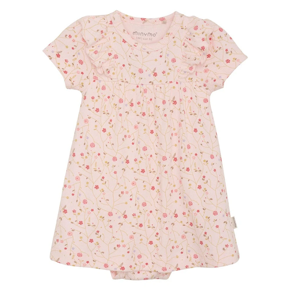 Rib Floral Dress 6-24m