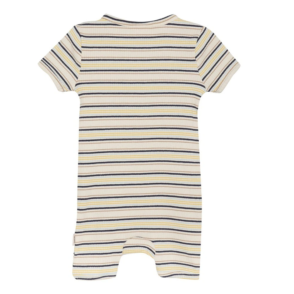 Stripe Rib Romper Newborn-24m