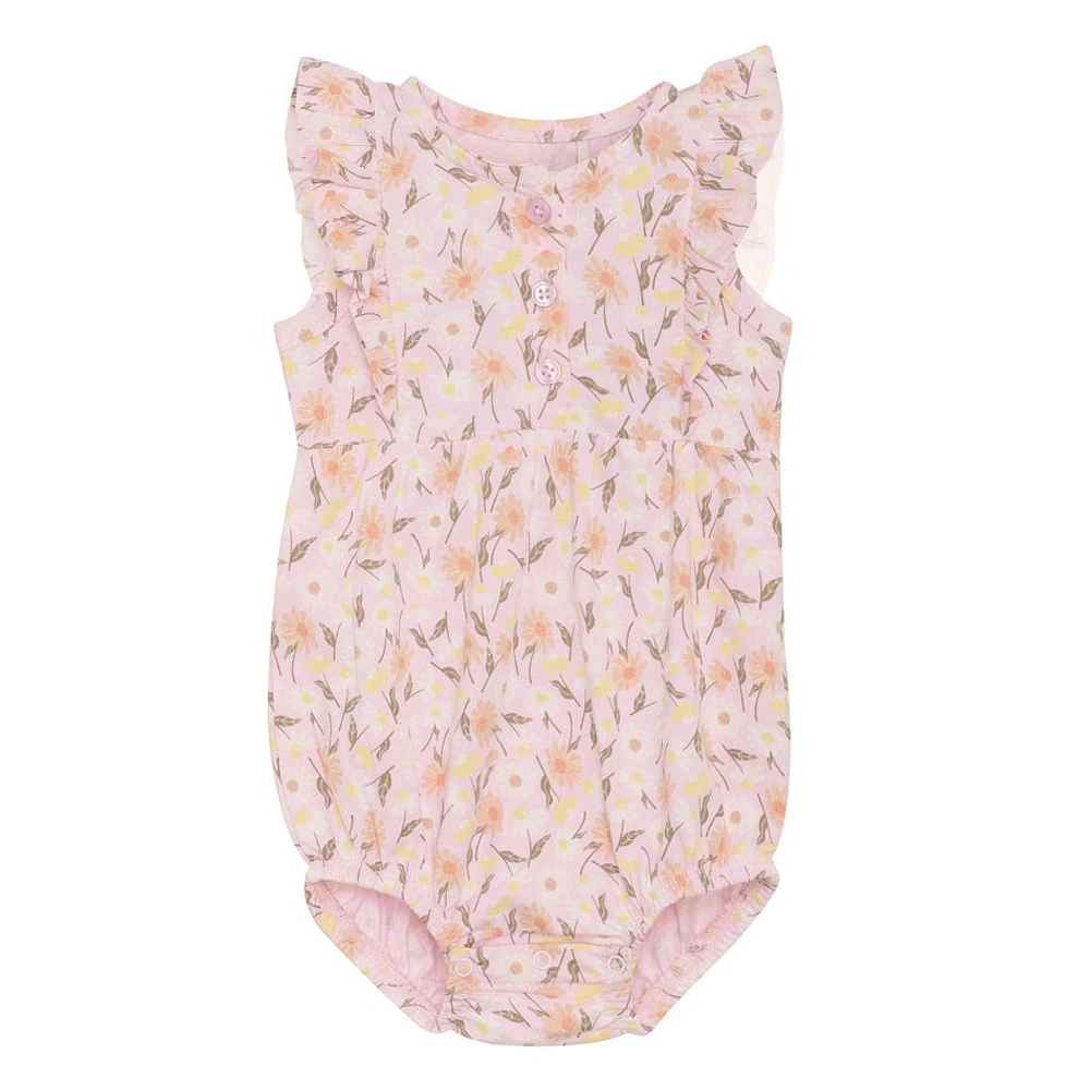 Cache-Couche Imprimé Fleurs Nouveau-né-24m