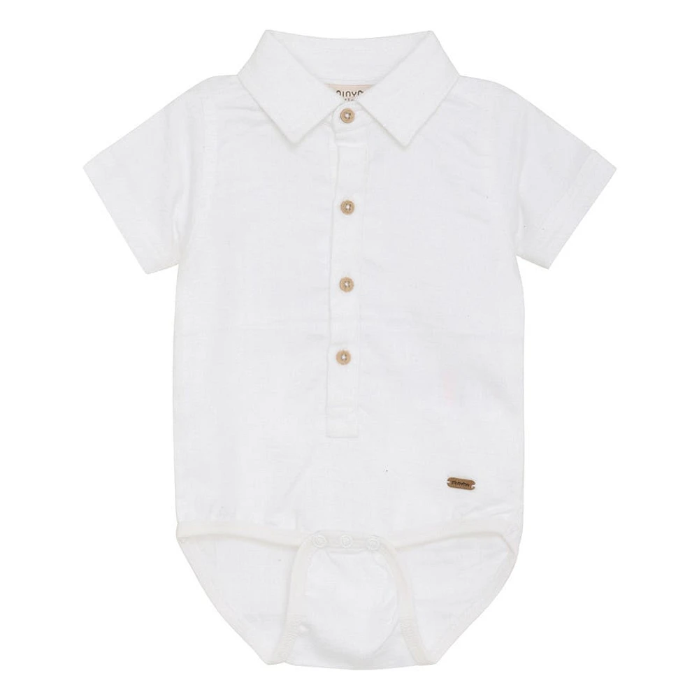 White Shirt Bodysuit 6-24m