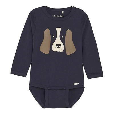 Dog Long Sleeves Bodysuit 0-24M