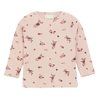 Rib Flower AOP T-shirt 6-24m