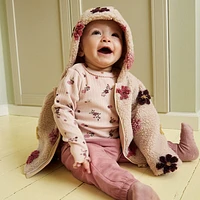 Flower Teddy Jacket 6-24m