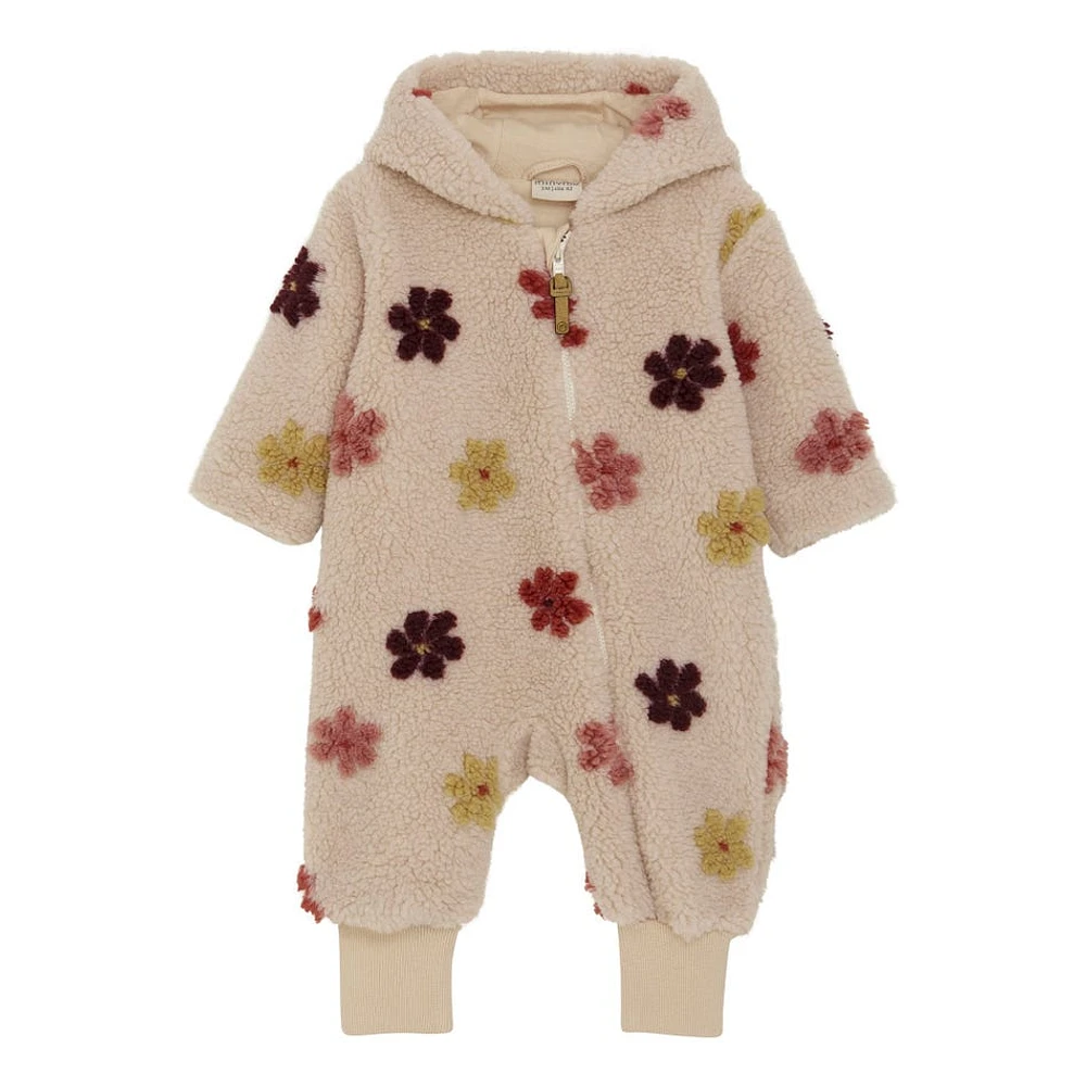 Flower Teddy Wholesuit 6-24m