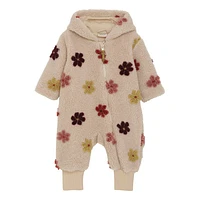 Flower Teddy Wholesuit 6-24m