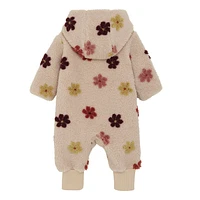 Flower Teddy Wholesuit 6-24m