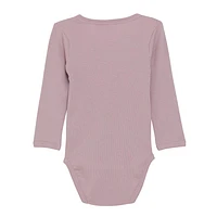 Pink Rib Bodysuit 3-24M