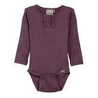 Plum Rib Bodysuit 0-24M