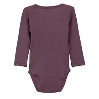 Plum Rib Bodysuit 0-24M