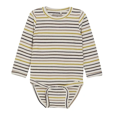 Stripes Long Sleeves Bodysuit 3-24M