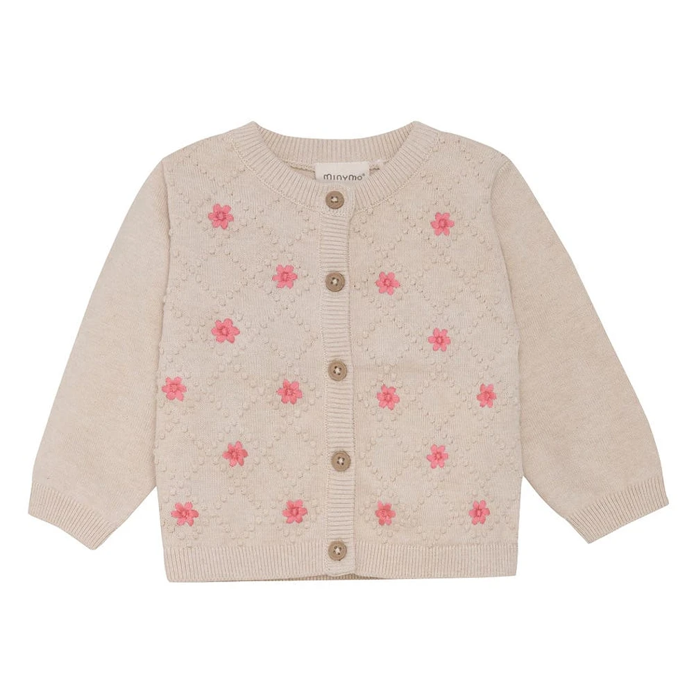 Flower Knit Cardigan 6-24m