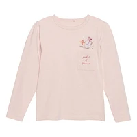 T-Shirt Pocket of Flowers 3-8ans