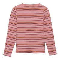 Striped Long Sleeves Rib T-Shirt 3-8y