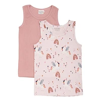 Unicorn 2-pack Tank Top 4-12y