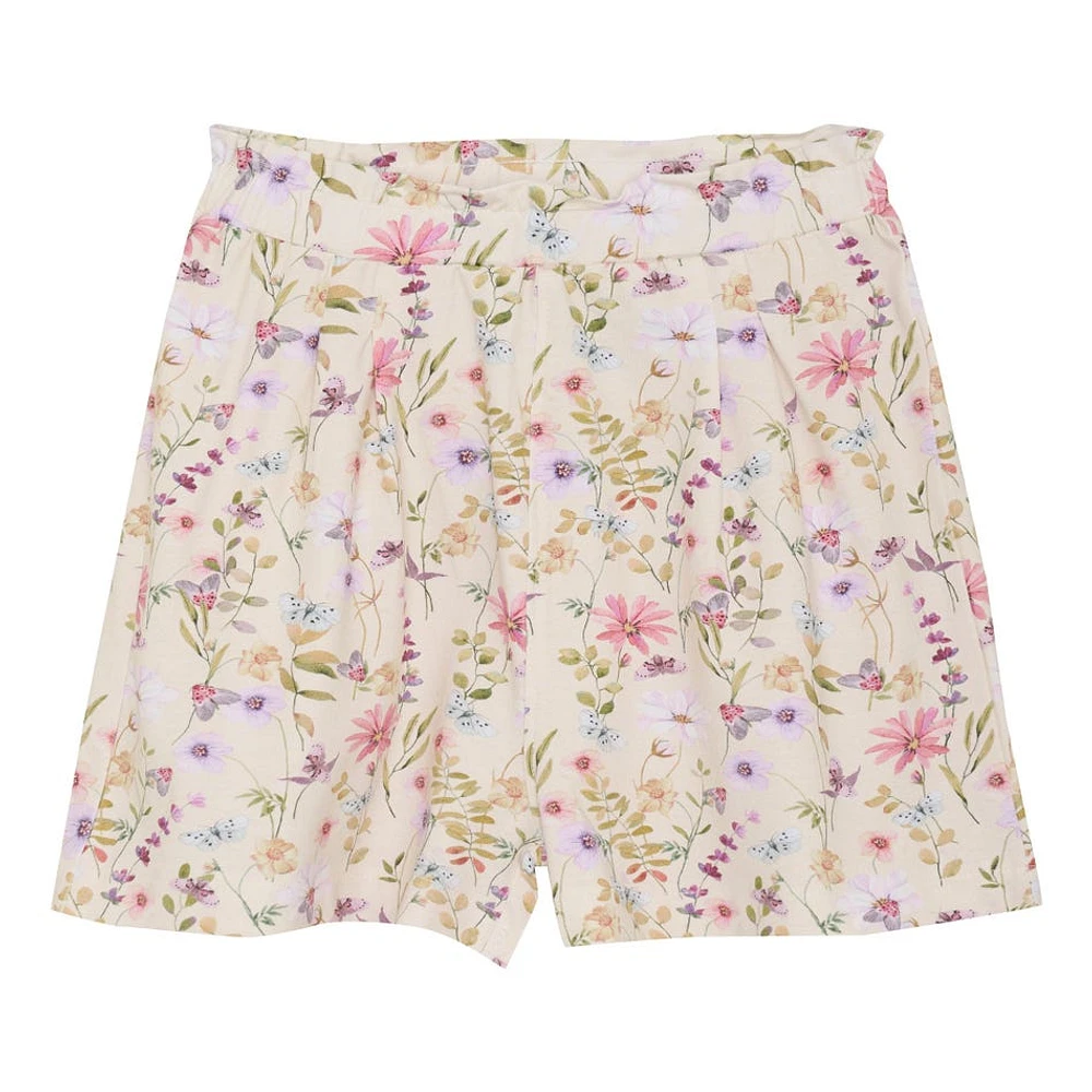 Flower Print Shorts 2-7y