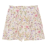 Flower Print Shorts 2-7y