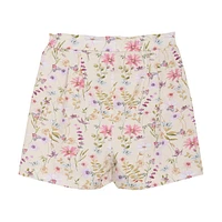 Flower Print Shorts 2-7y