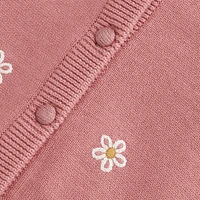 Cardigan Tricot Broderie 3-8ans