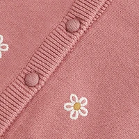 Cardigan Tricot Broderie 3-8ans